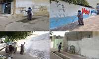 امحاء آگهی ها و دیوار نوشته ها غير مجازدر محدوده منطقه سه در راستای زیباسازی
